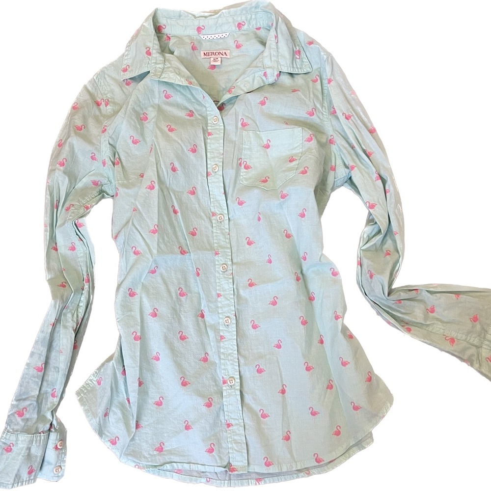 Merona flamingo blouse
